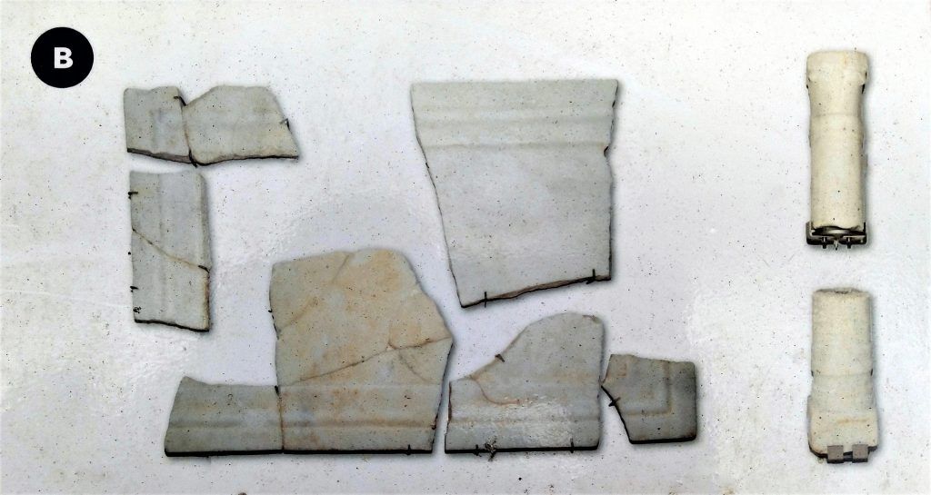Materiales hallados en la excavación arqueològica y expuestos en el Museo de Menorca