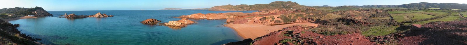 Vista panorámica de Cala Pregonda