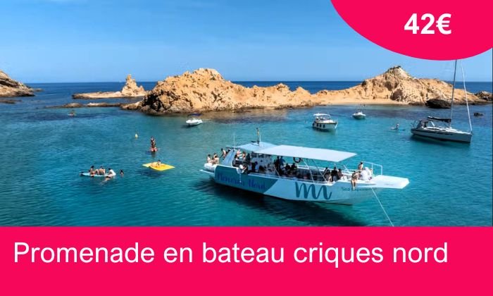 Promenade en bateau criques nord