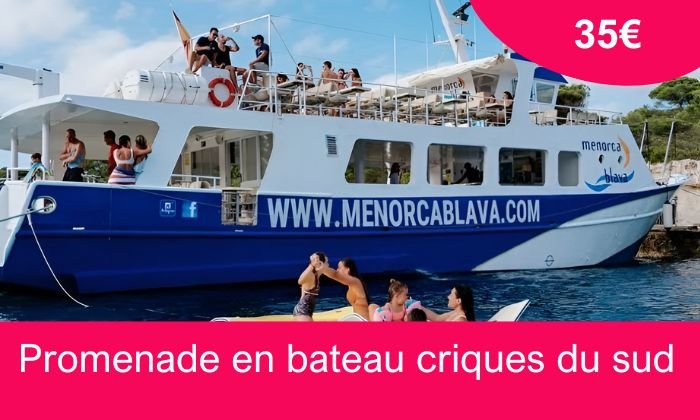 Promenade en bateau criques du sud