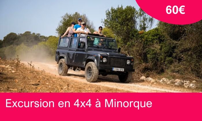 Excursion en 4x4 à Minorque