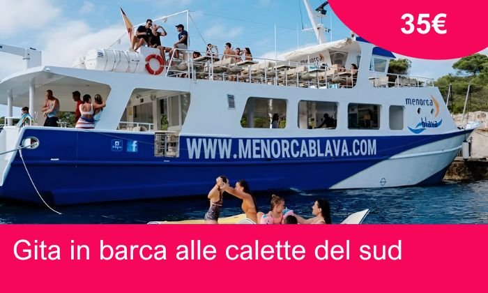 Escursione in barca alle calette del sud